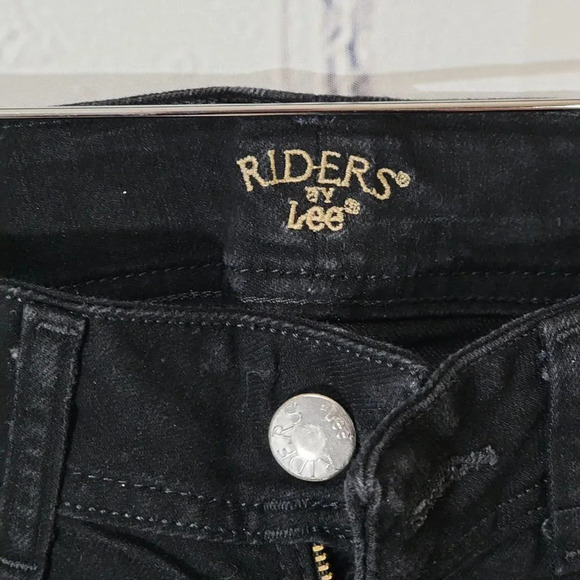 Lee Riders Black Bootcut Jeans Classic Fit High Rise Denim Womens 10M - Picture 2 of 4